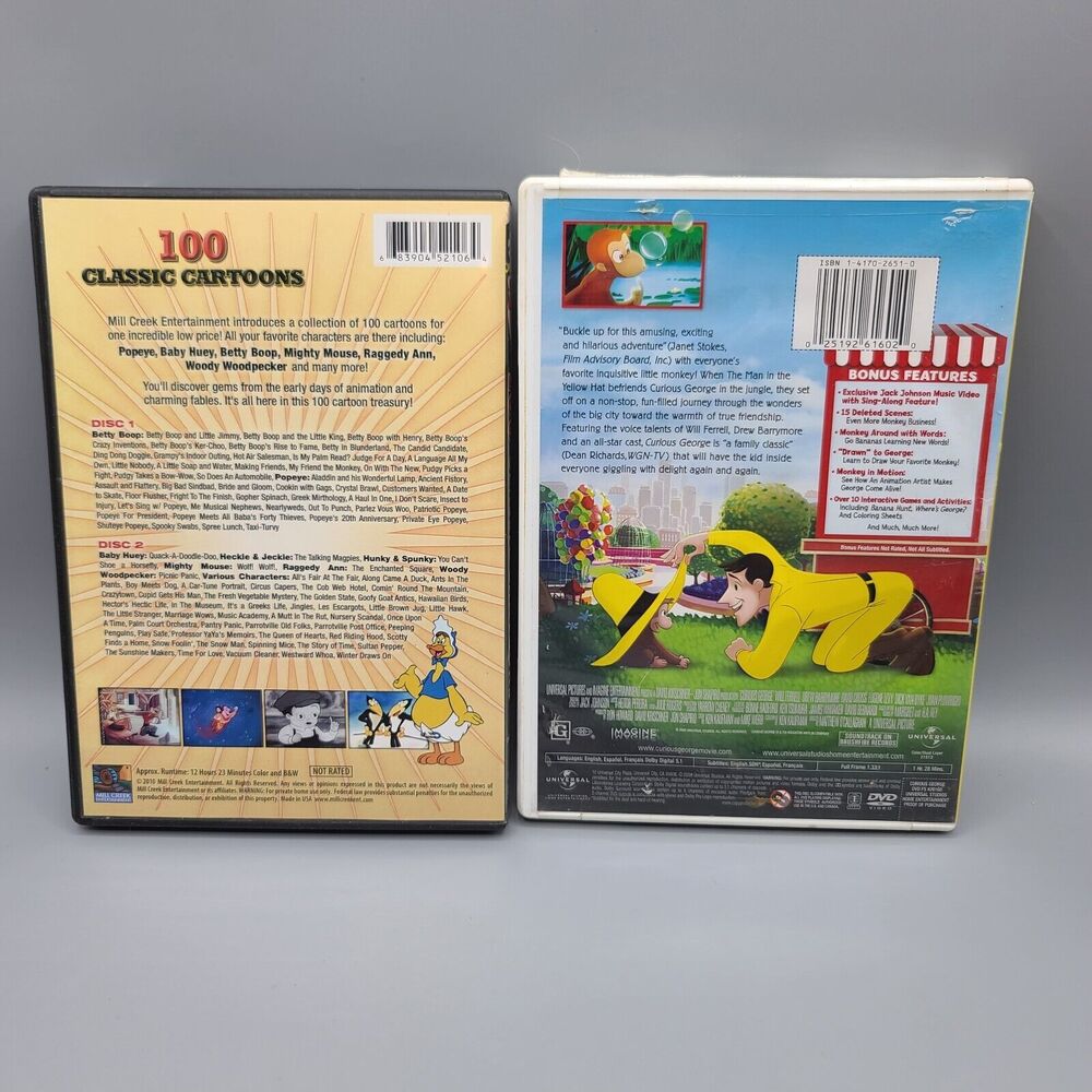 Children's DVD Paw Patrol Babar Curious George Cartoons Lot Of 9 - Picture 15 of 15